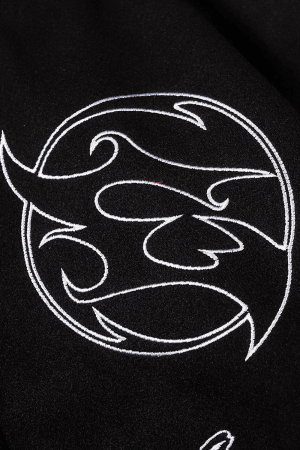 Style Core Aesthetics, New Style Trends Symbol Embroidery PU Leather Stitching Baseball Jacket