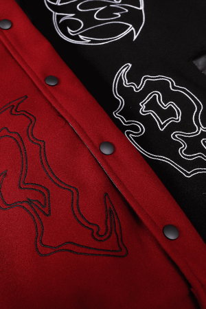 Style Core Aesthetics, New Style Trends Symbol Embroidery PU Leather Stitching Baseball Jacket