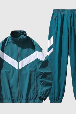 Style Core Aesthetics, New Style Trends Taffeta Jacket and Casual Pants Set