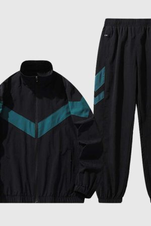 Style Core Aesthetics, New Style Trends Taffeta Jacket and Casual Pants Set