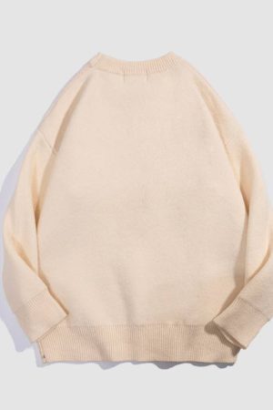 Style Core Aesthetics, New Style Trends Tassel Flower Pattern Sweater