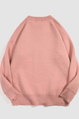 Style Core Aesthetics, New Style Trends Tassel Flower Pattern Sweater