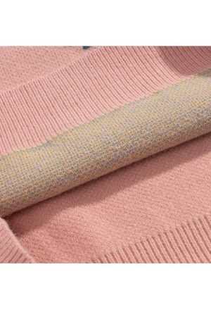 Style Core Aesthetics, New Style Trends Tassel Flower Pattern Sweater