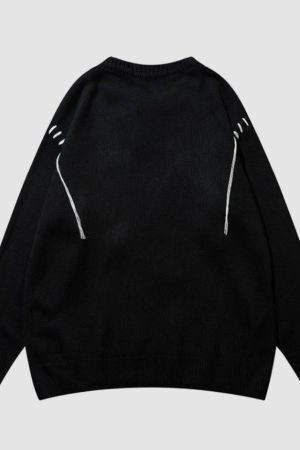 Style Core Aesthetics, New Style Trends Tassel Heart Pattern Sweater