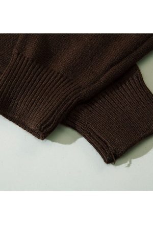 Style Core Aesthetics, New Style Trends Tassel Letter Embroidery Halter Neck Cropped Sweater