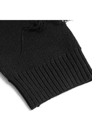 Style Core Aesthetics, New Style Trends Tassel Rope Stitching Sweater