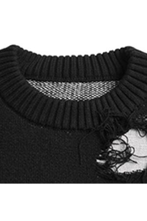 Style Core Aesthetics, New Style Trends Tassel Rope Stitching Sweater