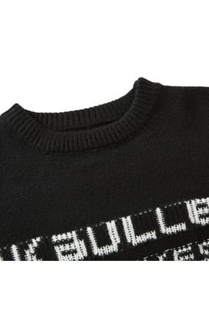 Style Core Aesthetics, New Style Trends Tassel Word Design Sweater