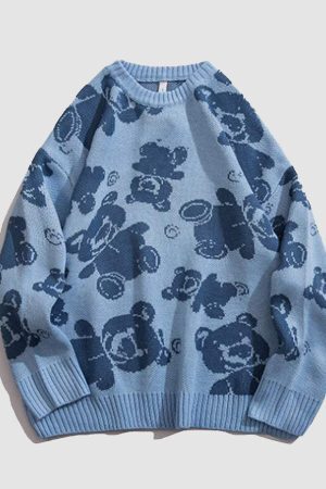 Style Core Aesthetics, New Style Trends Teddy Bear Knitted Sweater