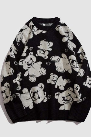Style Core Aesthetics, New Style Trends Teddy Bear Knitted Sweater