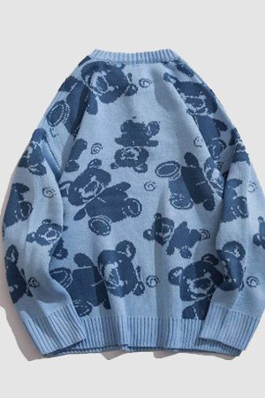 Style Core Aesthetics, New Style Trends Teddy Bear Knitted Sweater