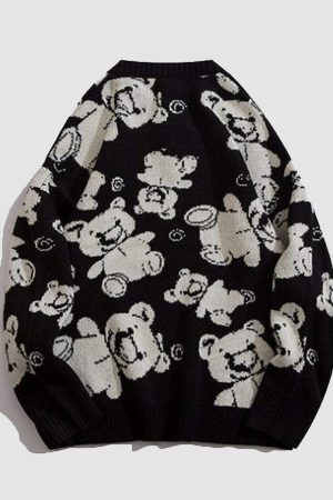 Style Core Aesthetics, New Style Trends Teddy Bear Knitted Sweater