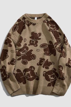 Style Core Aesthetics, New Style Trends Teddy Bear Knitted Sweater