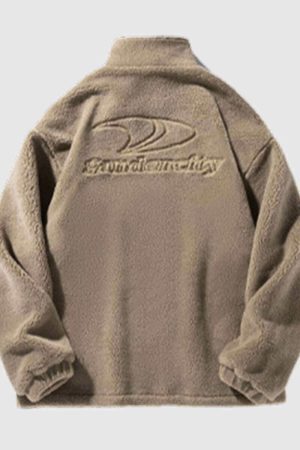 Style Core Aesthetics, New Style Trends Teddy Fleece Zip-Up Coat