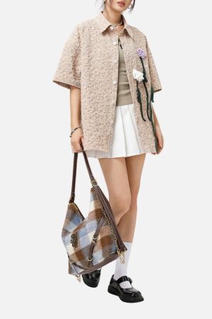 Style Core Aesthetics, New Style Trends Textured Floral Shirt