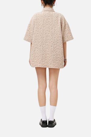 Style Core Aesthetics, New Style Trends Textured Floral Shirt