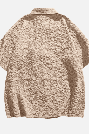 Style Core Aesthetics, New Style Trends Textured Floral Shirt