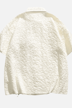 Style Core Aesthetics, New Style Trends Textured Floral Shirt