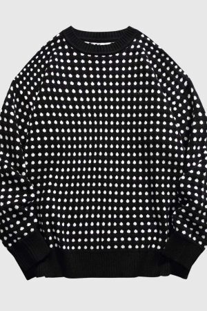 Style Core Aesthetics, New Style Trends Textured Knit Crew Neck Sweater