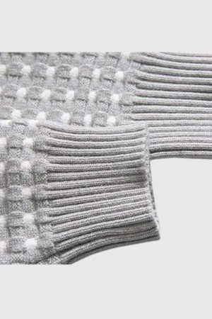 Style Core Aesthetics, New Style Trends Textured Knit Crew Neck Sweater