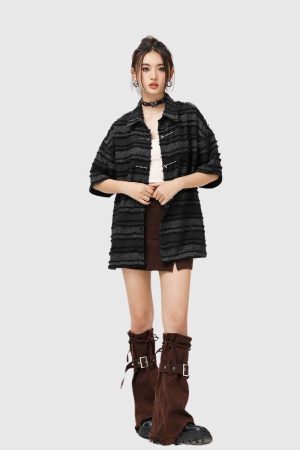 Style Core Aesthetics, New Style Trends Textured Oversized Shirt
