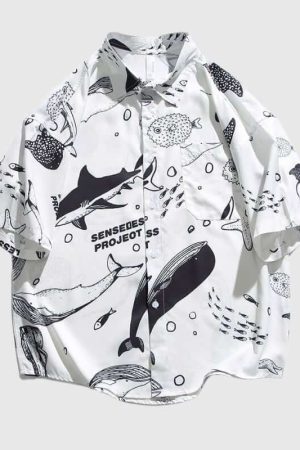 Style Core Aesthetics, New Style Trends Thin Casual Printed Shirts