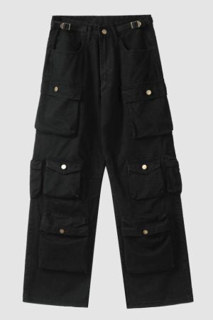 Style Core Aesthetics, New Style Trends Three-Dimensional Patch Pocket Cargo Pants