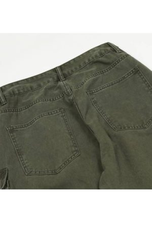 Style Core Aesthetics, New Style Trends Three-Dimensional Patch Pocket Cargo Pants