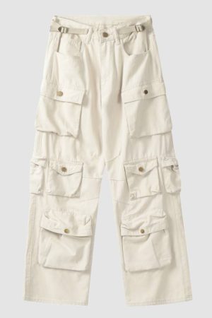 Style Core Aesthetics, New Style Trends Three-Dimensional Patch Pocket Cargo Pants