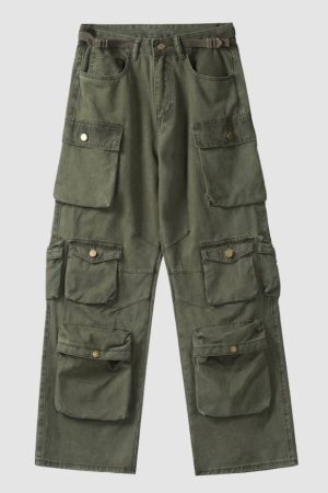 Style Core Aesthetics, New Style Trends Three-Dimensional Patch Pocket Cargo Pants