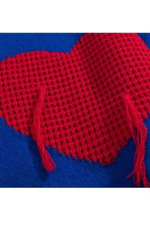 Style Core Aesthetics, New Style Trends Three Heart Pattern Sweater