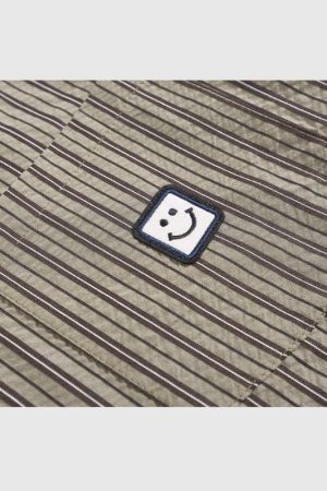 Style Core Aesthetics, New Style Trends Tie Decor Stripe Shirts