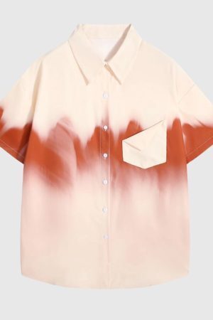 Style Core Aesthetics, New Style Trends Tie-dye Gradient Shirts