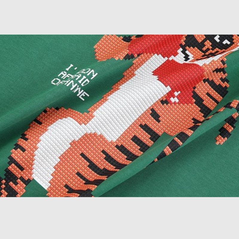 Style Core Aesthetics, New Style Trends Tiger Graphic Foam Print Tee Style Core Aesthetics, New Style Trends Tiger Graphic Foam Print Tee