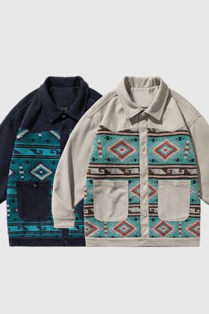 Style Core Aesthetics, New Style Trends Totem Patchwork Shirts