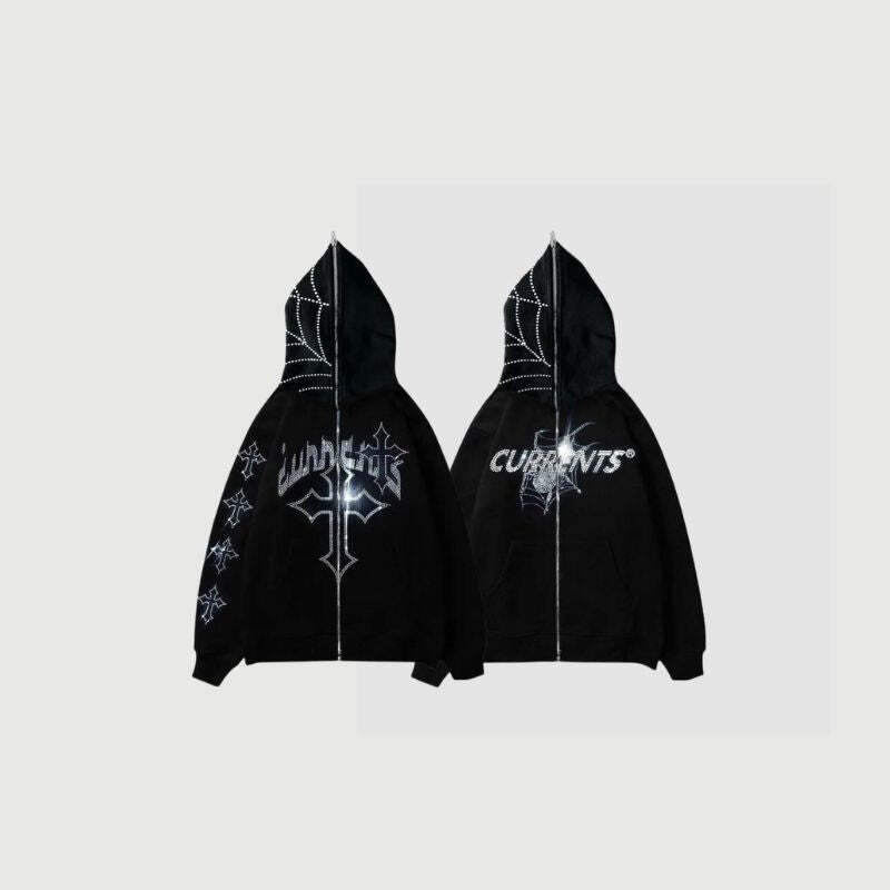 Style Core Aesthetics, New Style Trends Trendy Hip-Hop Metal-Zip Hoodie Style Core Aesthetics, New Style Trends Trendy Hip-Hop Metal-Zip Hoodie