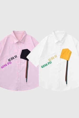 Style Core Aesthetics, New Style Trends Trendy Pocket Shirt