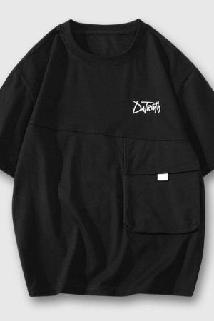 Style Core Aesthetics, New Style Trends Trendy Utility Pocket Tee