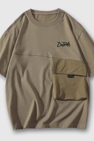 Style Core Aesthetics, New Style Trends Trendy Utility Pocket Tee