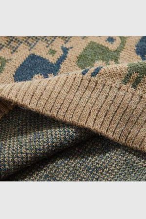 Style Core Aesthetics, New Style Trends Tribal Pattern Knit Sweater