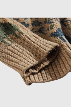 Style Core Aesthetics, New Style Trends Tribal Pattern Knit Sweater