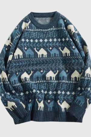 Style Core Aesthetics, New Style Trends Tribal Pattern Pullover