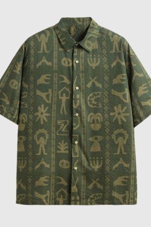 Style Core Aesthetics, New Style Trends Tribal Seersucker Shirts
