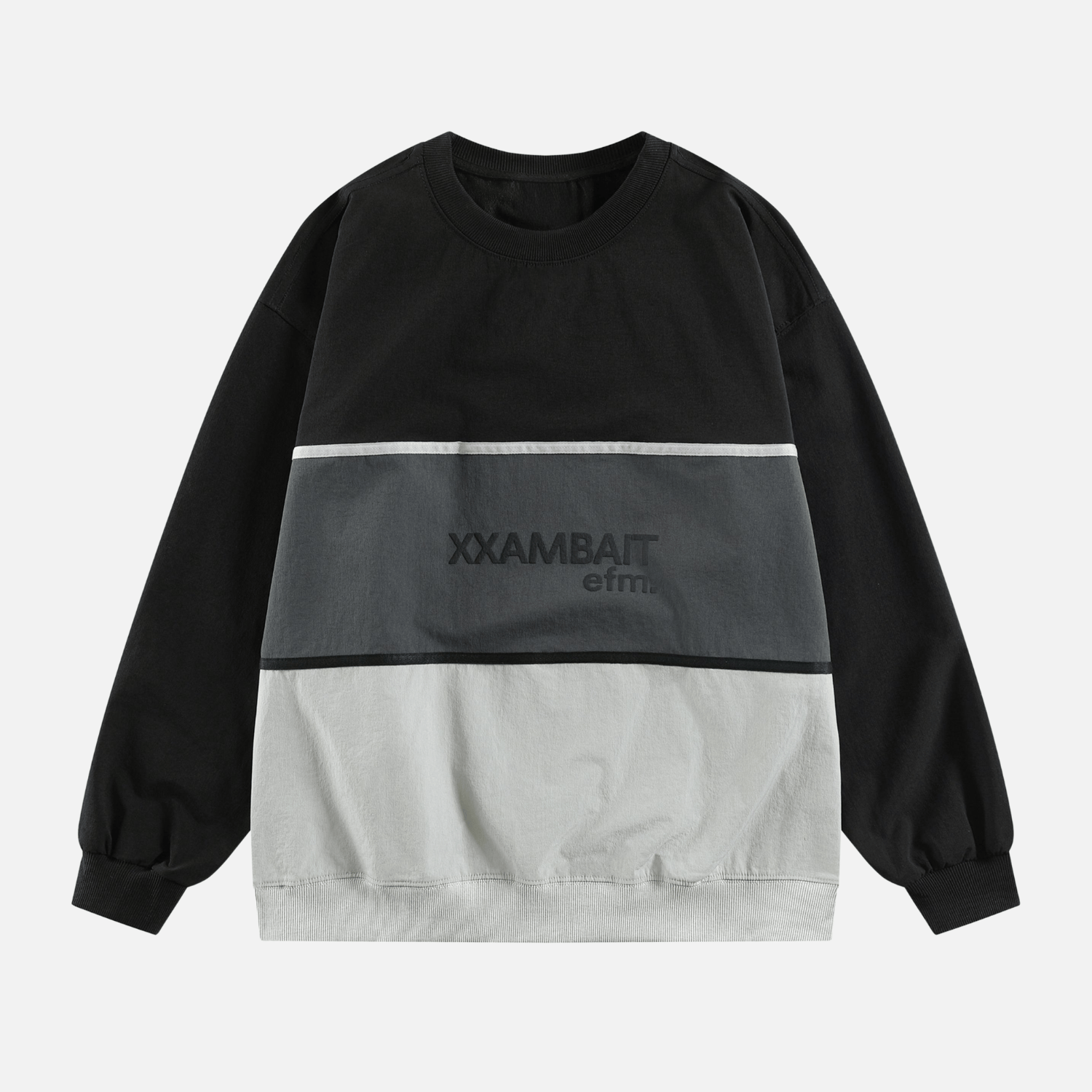 Style Core Aesthetics, New Style Trends Tricolor Stripe Patchwork Sweatshirt Style Core Aesthetics, New Style Trends Tricolor Stripe Patchwork Sweatshirt