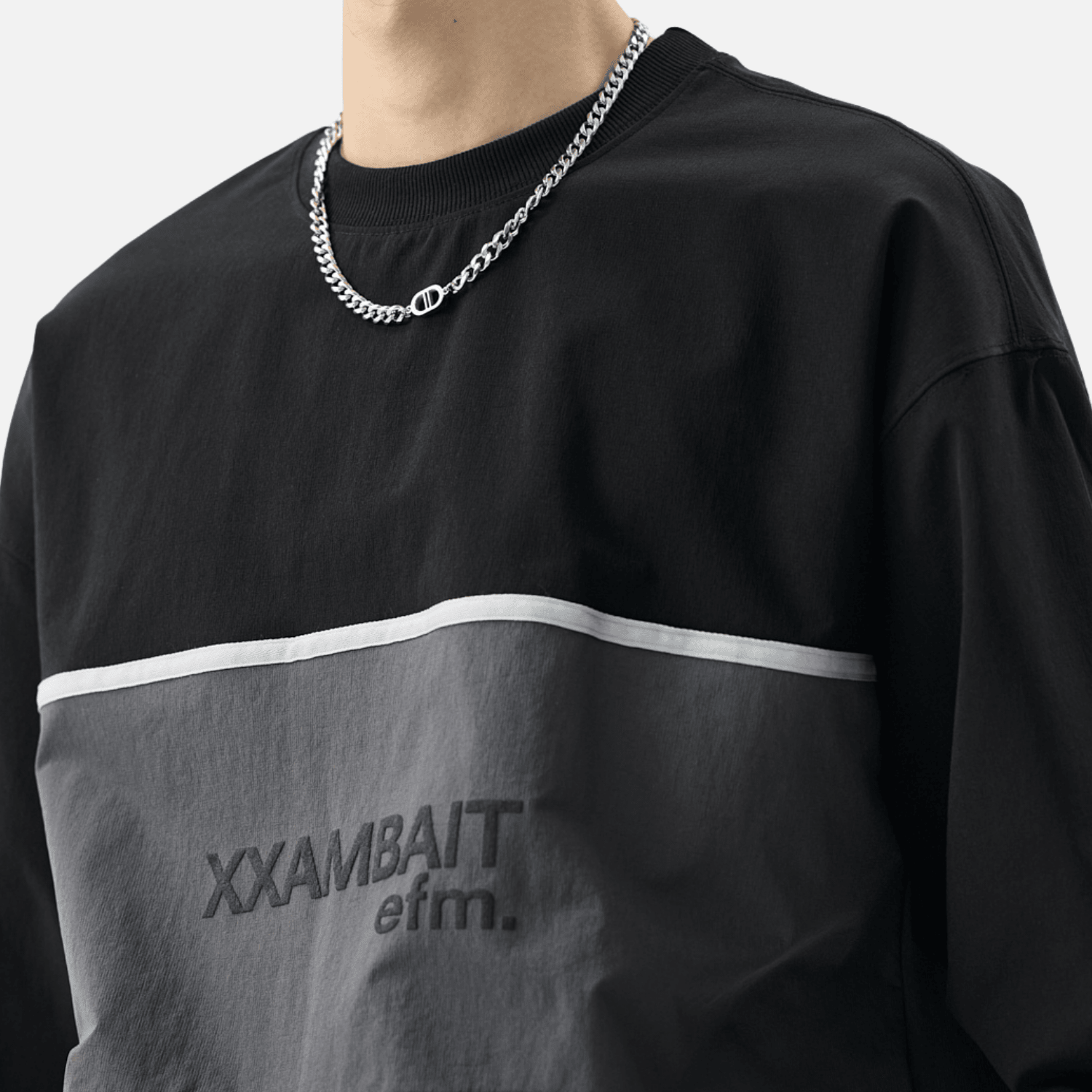 Style Core Aesthetics, New Style Trends Tricolor Stripe Patchwork Sweatshirt Style Core Aesthetics, New Style Trends Tricolor Stripe Patchwork Sweatshirt