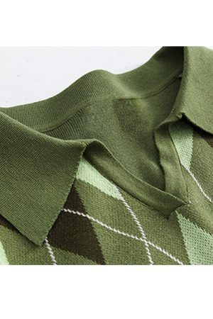 Style Core Aesthetics, New Style Trends Turndown Collar Butterfly Embroidery Cropped Sweater