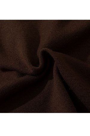 Style Core Aesthetics, New Style Trends Turndown Collar Letter Print Cropped Sweater