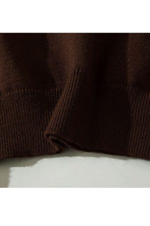 Style Core Aesthetics, New Style Trends Turndown Collar Letter Print Cropped Sweater