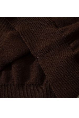 Style Core Aesthetics, New Style Trends Turndown Collar Letter Print Cropped Sweater