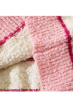 Style Core Aesthetics, New Style Trends Turndown Collar Stripe Cropped Sweater